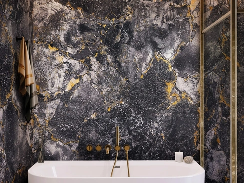 Carta da parati Volcanic Gold di London Art