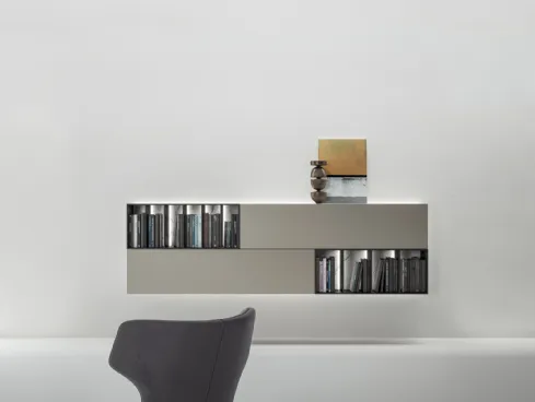 Mobile sospeso Wallover in laccato di Caccaro