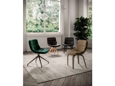 Sedia Siria in pelle di Ozzio