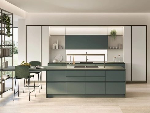 Cucina Moderna con isola Oyster 01 di Veneta Cucine