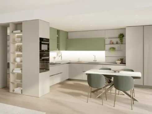 Cucina Moderna angolare Start-Time 10 di Veneta Cucine