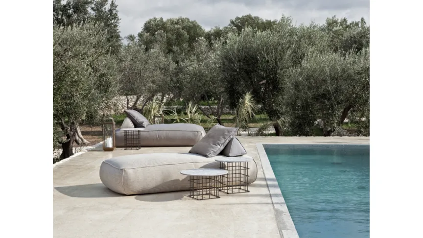 Lettino prendisole Shape Outdoor di Flexteam