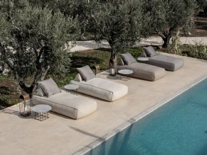 Lettino prendisole Shape Outdoor di Flexteam